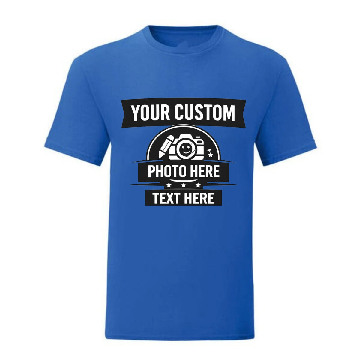 Personalised Custom Unisex T Shirt Add Logo Photo Text Create Your Own Funny Tee Unisex