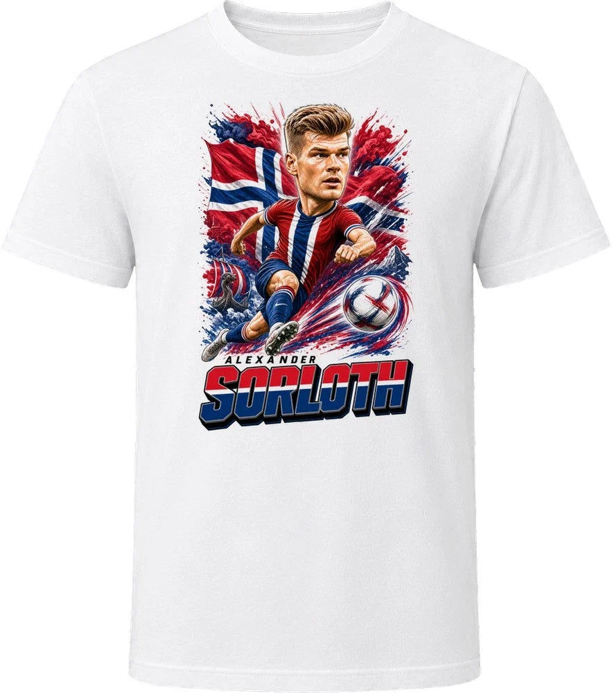 Alexander Sorloth Norway Soccer Caricature 2026 World Cup T Shirt Unisex