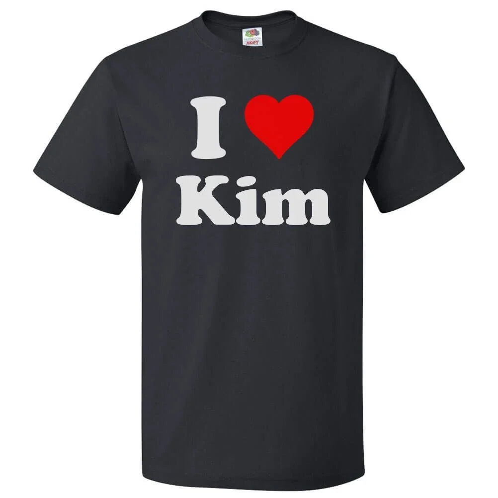 I Love Kim T shirt I Heart Kim Tee Unisex