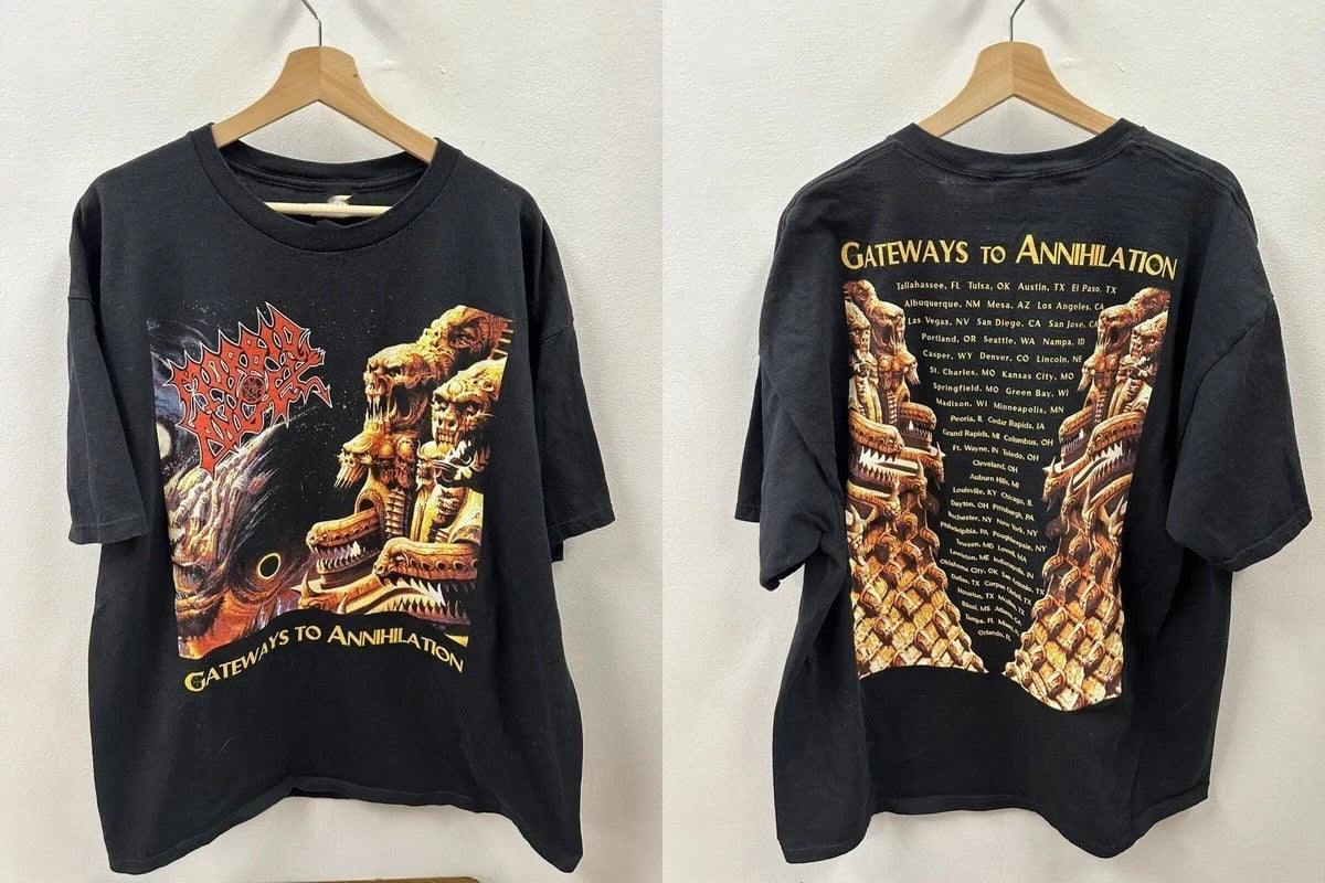 Morbid Angel Gateways to Annihilation Tour T Shirt Full Size S-5XL Unisex