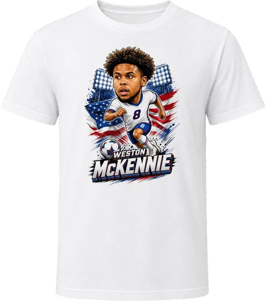 Weston McKennie, United States Caricature Soccer 2026 T Shirt Unisex