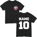 Personalised England Rugby | Custom Name Number | 6 Nations Fan Gift Top Unisex