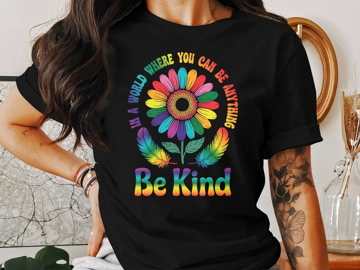 Be Kind – Inspirational Positive Message Tee for Mental Health & Kindnes Unisex