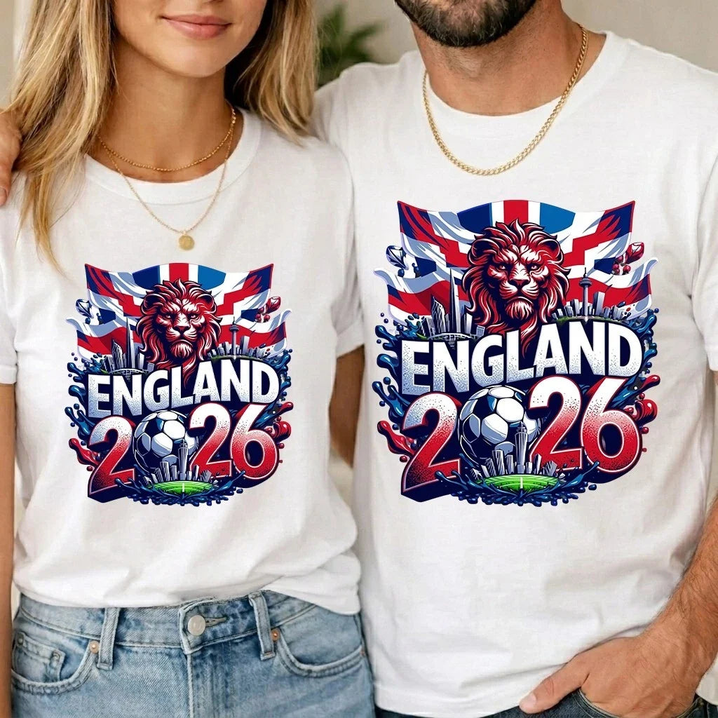 England Football World Cup 2026 Unisex Kids Soccer Game Tee Boys Girls Unisex