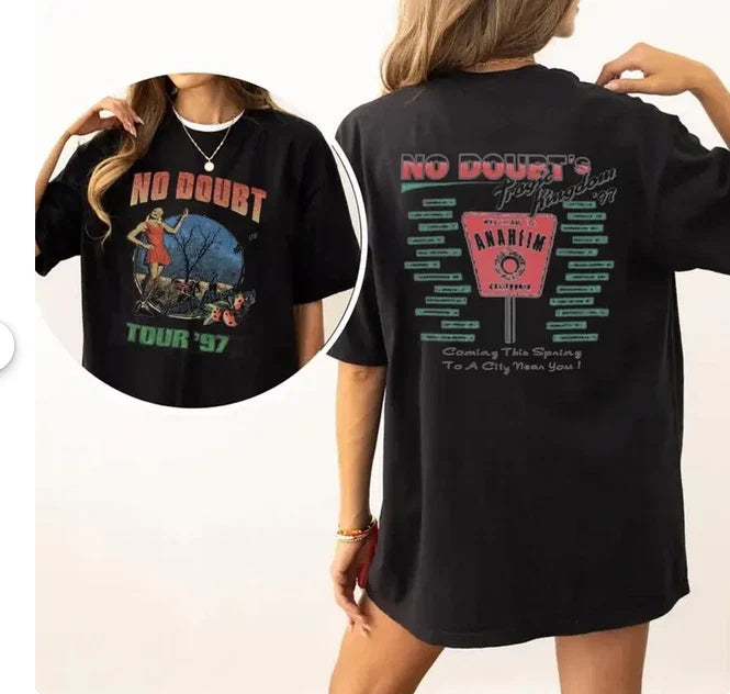 No Doubt Tragic Kingdom Tour '97 T_shirt, Vintage Rock Band Tee Unisex