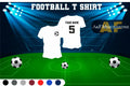 Custom printed Personalised Football Name Number player Celebration Fan Unisex