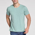 Men's Ultra Soft Bamboo Viscose T Shirt Short Sleeve Casual Tee Tops Green Unisex