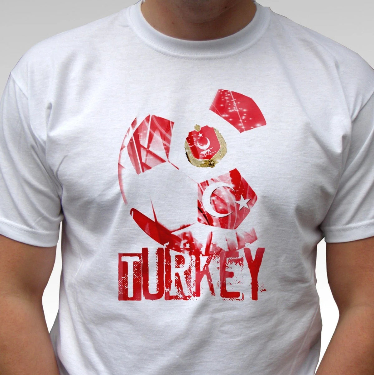 Turkey t shirt football flag top Turkiye soccer fan support tee gift all sizes Unisex