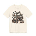 Feral & Caffeinated T-Shirt: Funny Raccoon Coffee Graphic