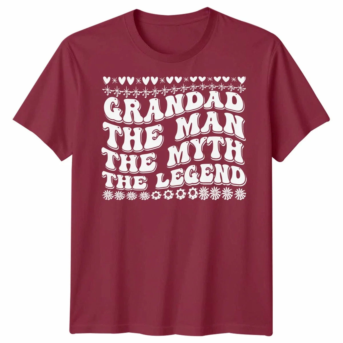 Grandad The Man The Myth The Legend Unisex Tshirt Funny Novelty Birthday Gift Unisex