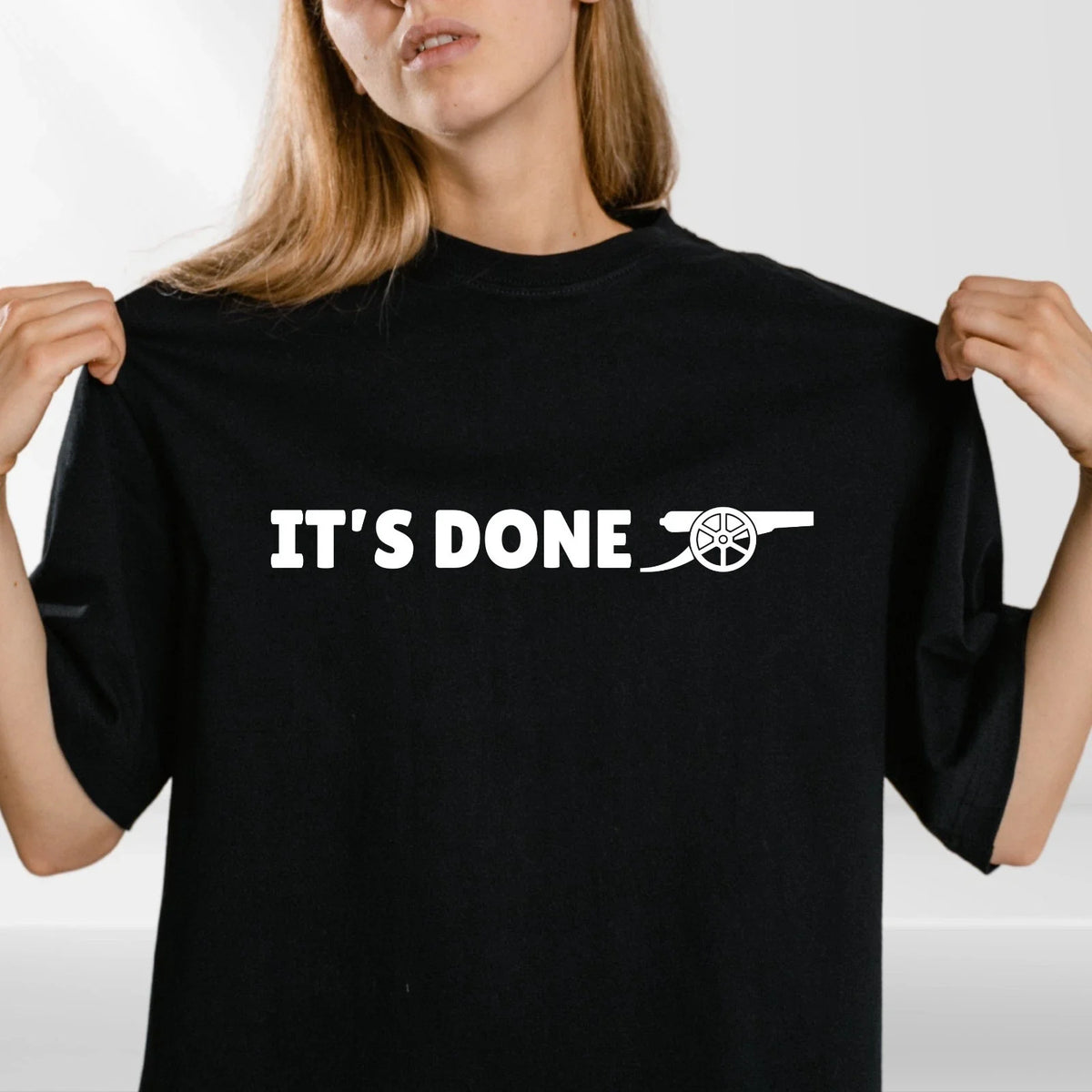 Its Done Cannon Graphic T Shirt Football Fan Celebration Unisex Gift Tee Unisex