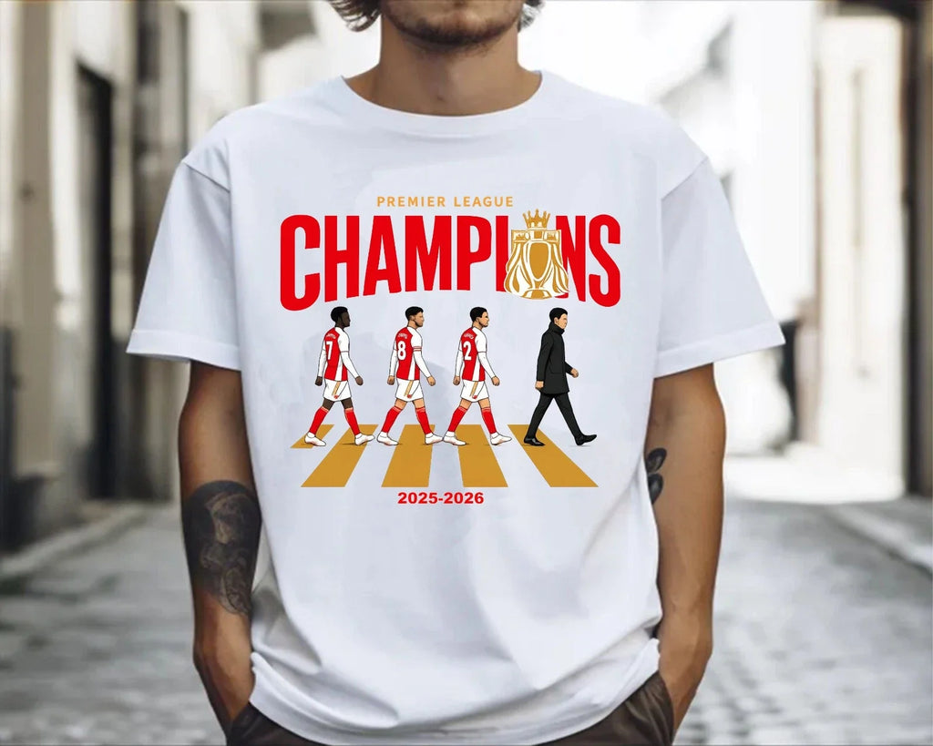 PL Champions 2025-2026 Shirt, Arsenal Fans Tee, North London Victory Shirt Unisex
