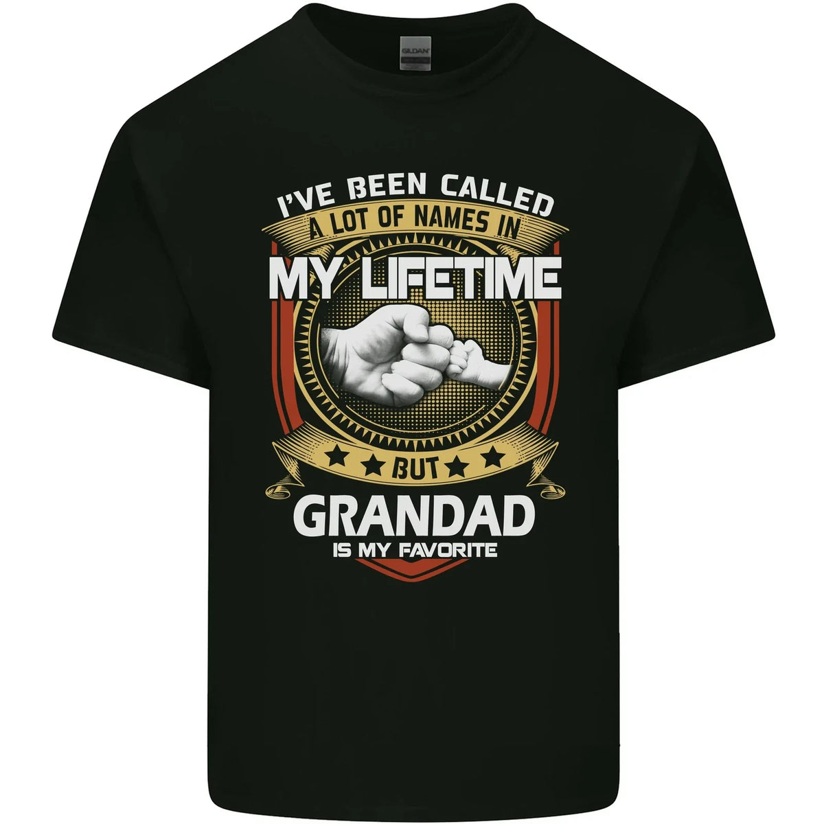 Grandad Is My Favourite Funny Fathers Day Mens Cotton Tee Top Unisex