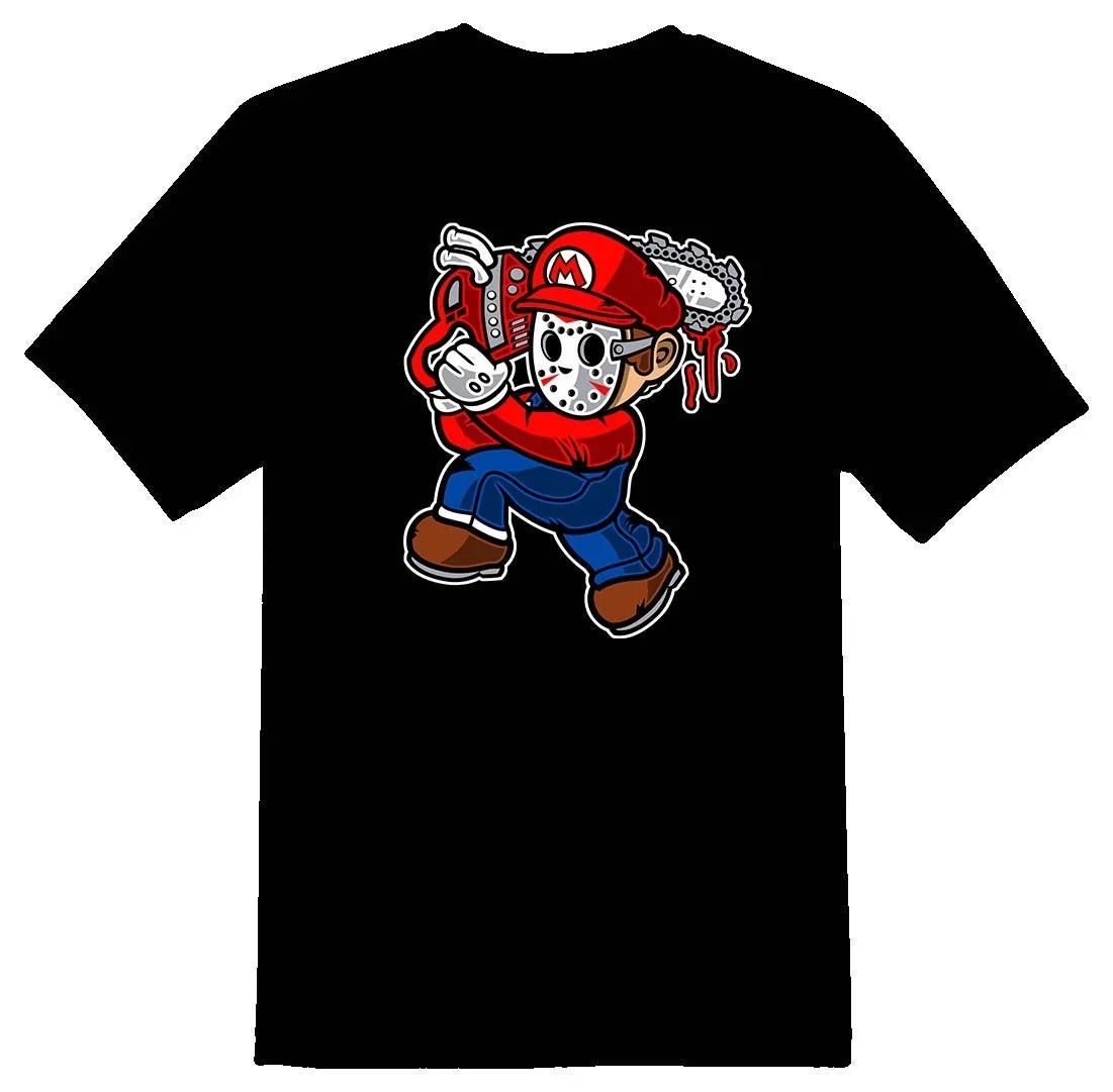 Marvin chainsaw Massacre comic character Tee shirt black or white Unisex