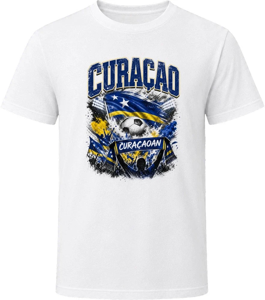 Curacao Curaçaoan Soccer Football National Supporters T Shirt Unisex