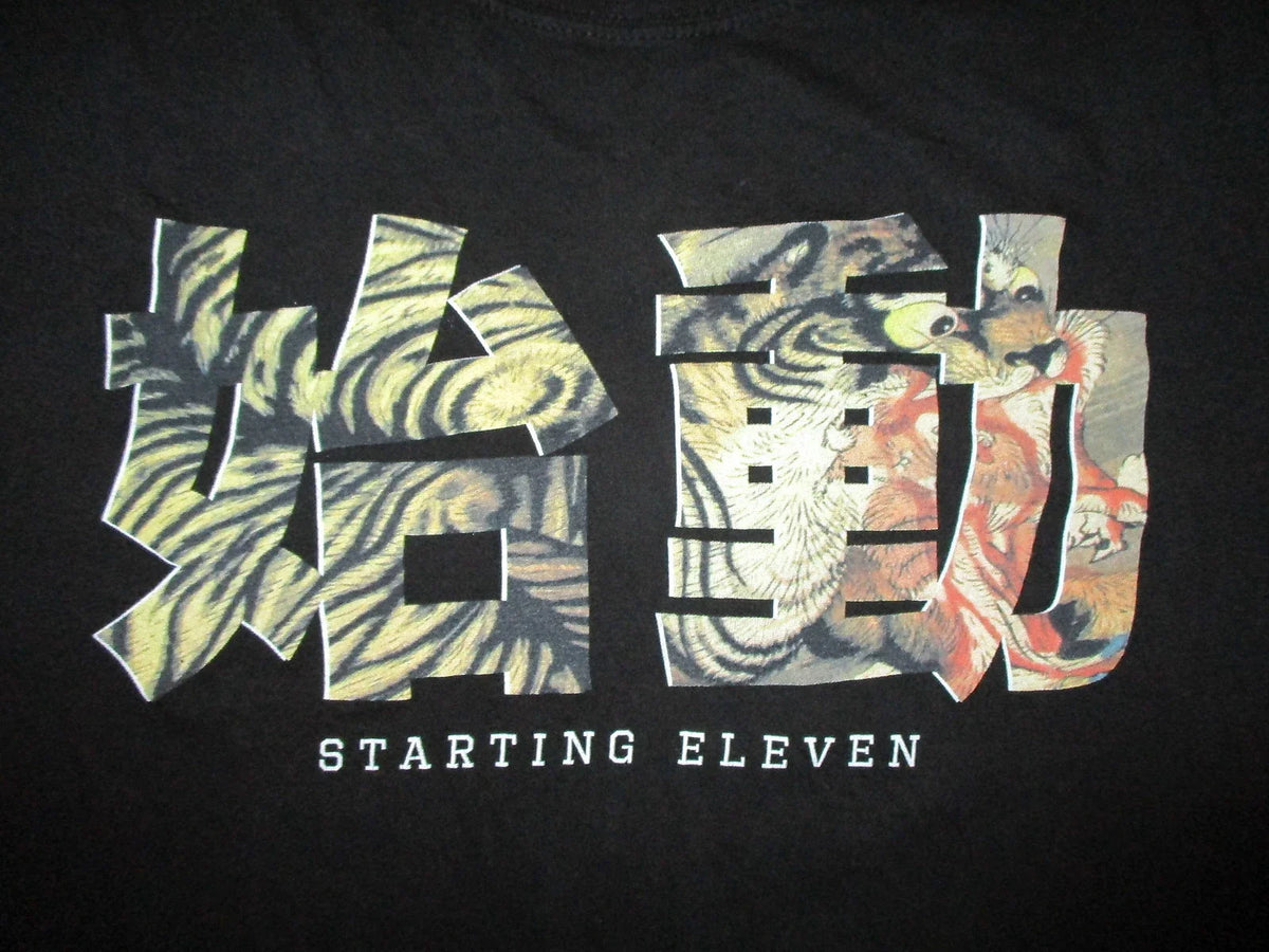 STARTING ELEVEN T SHIRT Soccer Asian Tiger Japanese Lettering SLC Los Angeles MD Unisex