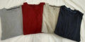 Lot of 4 Men’s Large Banana Republic Fitted Crew Long Sleeve Cotton Unisex