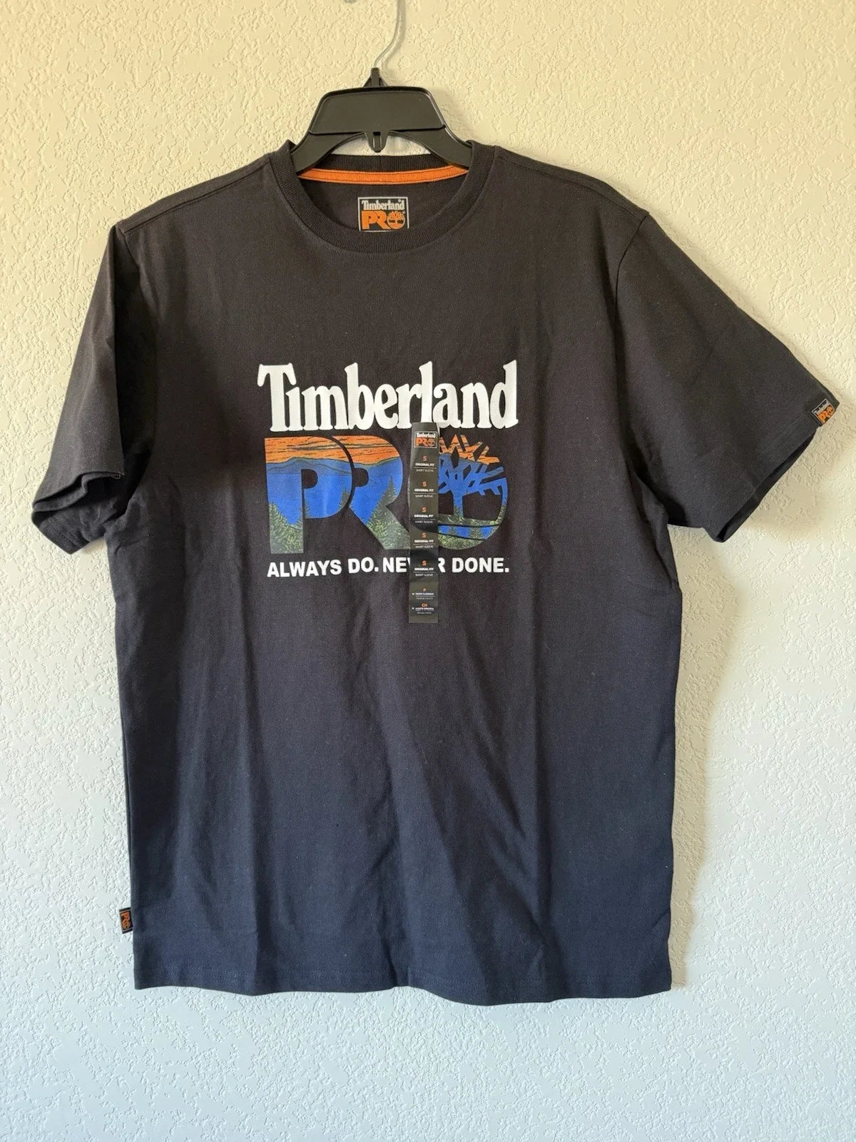 Men's Timberland PRO Core Logo Athletic Fit Black NWT Men's Size Small Unisex