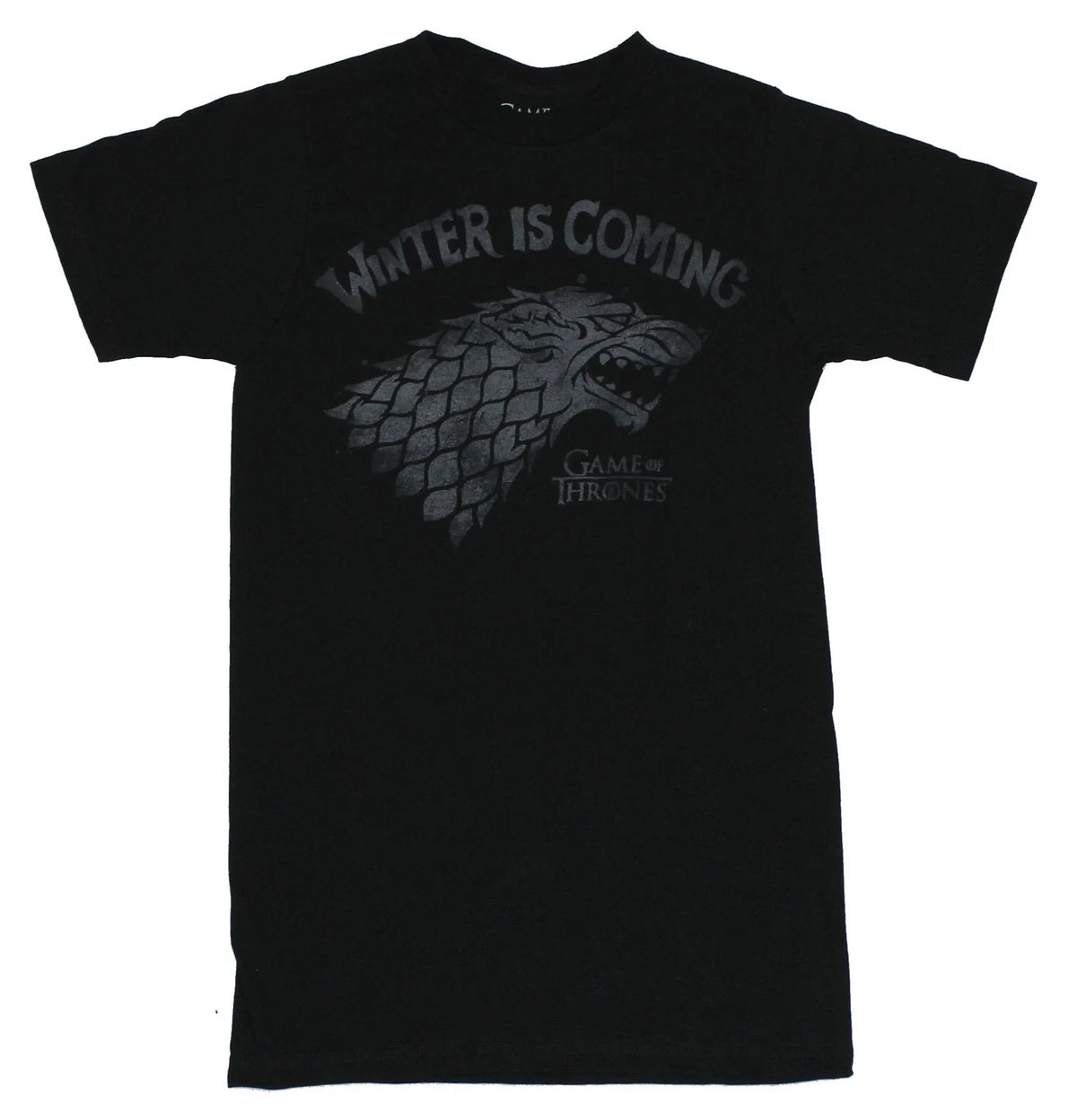 Game of Thrones Adult New - "Winter is Coming" Simple Wolf Head Pic Unisex