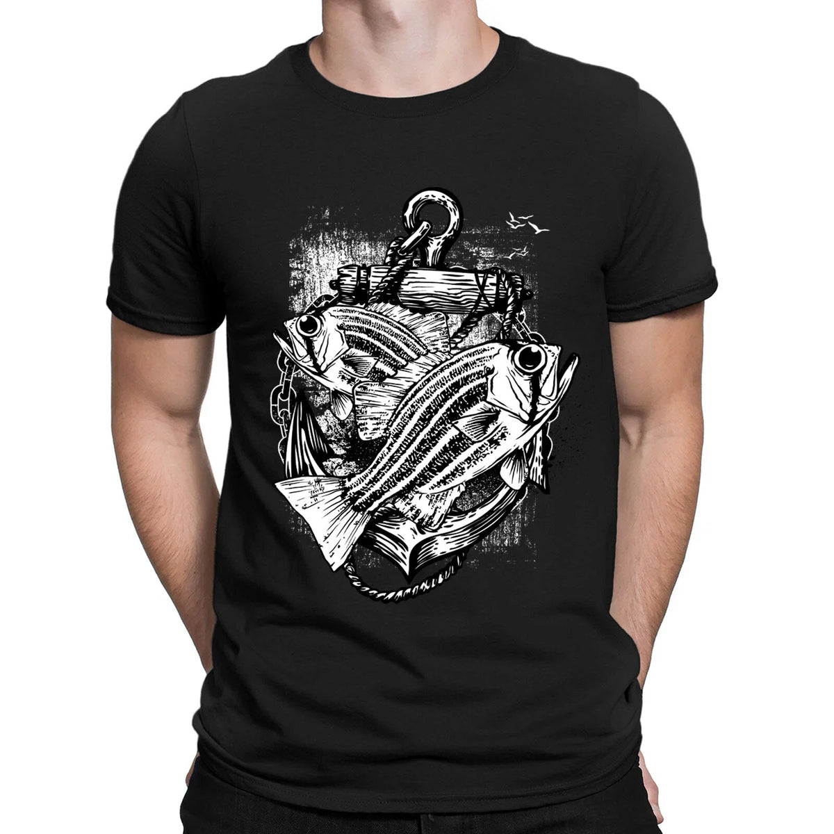 Fish Sea Ocean Fishing Fisherman Angling Gift Novelty Mens s Tee Top #BAL Unisex