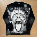 Hell Studios star Mocking the Statue of Liberty print Men's Long Sleeve Unisex