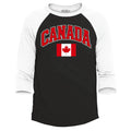 Canada Flag Leaf Soccer Season Football Raglan Baseball Canadian Flag Shirt Unisex
