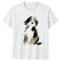 Watercolor Dog Art Border Collie Dog Lovers Birthday Gift For Him Her Unisex