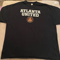 MLS Atlanta United Soccer Club Shirt Adult Extra Large 2XL XXL Black Short Sleev Unisex