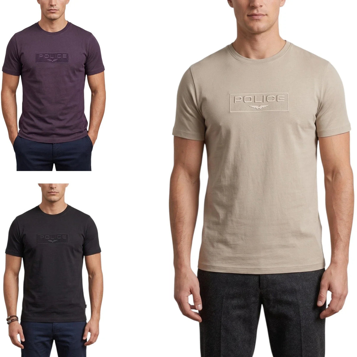 883 Police COATS Mens T Shirts Crew Neck Short Sleeve Soft Regular Fit Top Unisex