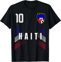 Haiti Flag Haitian Pride Lovers Coton Tshirt, Football Soccer Fan Tee Unisex