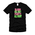 Sleep All Day / Party All Night - Funny Cool Stylish Black Unisex