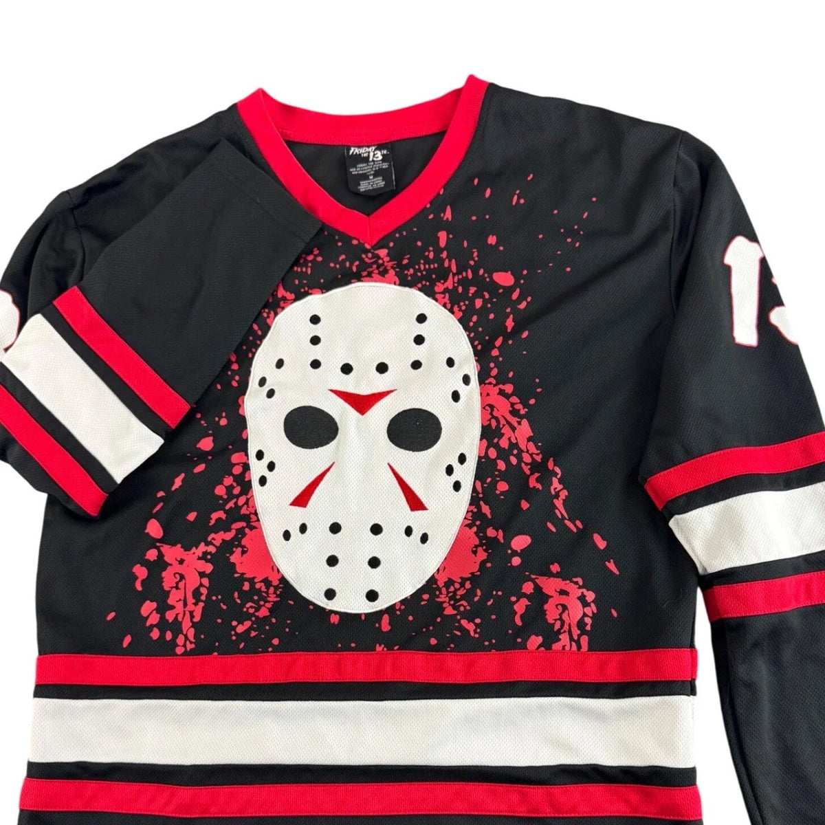 Friday the 13th Jason Voorhees Hockey Jersey Number 13 Halloween Costume Unisex