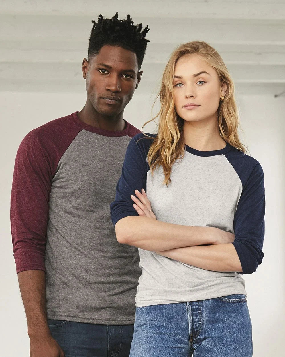 Bella + Canvas - Unisex Three-Quarter Sleeve Baseball - 3200 Unisex