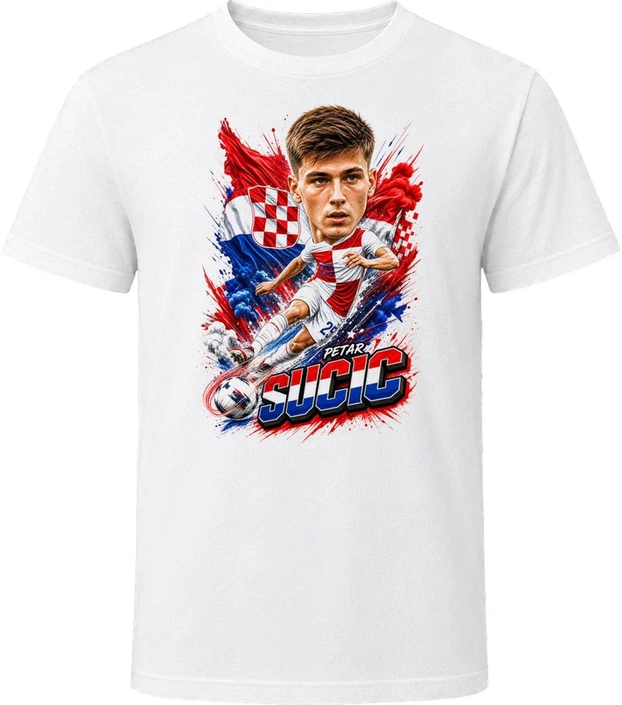 Petar Sucic Croatia Soccer Caricature 2026 World Cup T Shirt Unisex