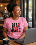 Bear Market with Red X Tee | Stock Market Humor Collectible for Traders Unisex