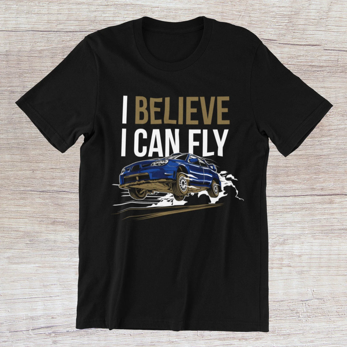 Subaru Impreza WRX STi JDM Custom Car Garage on Ring Spun Cotton Tee Unisex