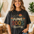 June 2005 Limited Edition T Shirt, Retro Birthday Gift Unisex