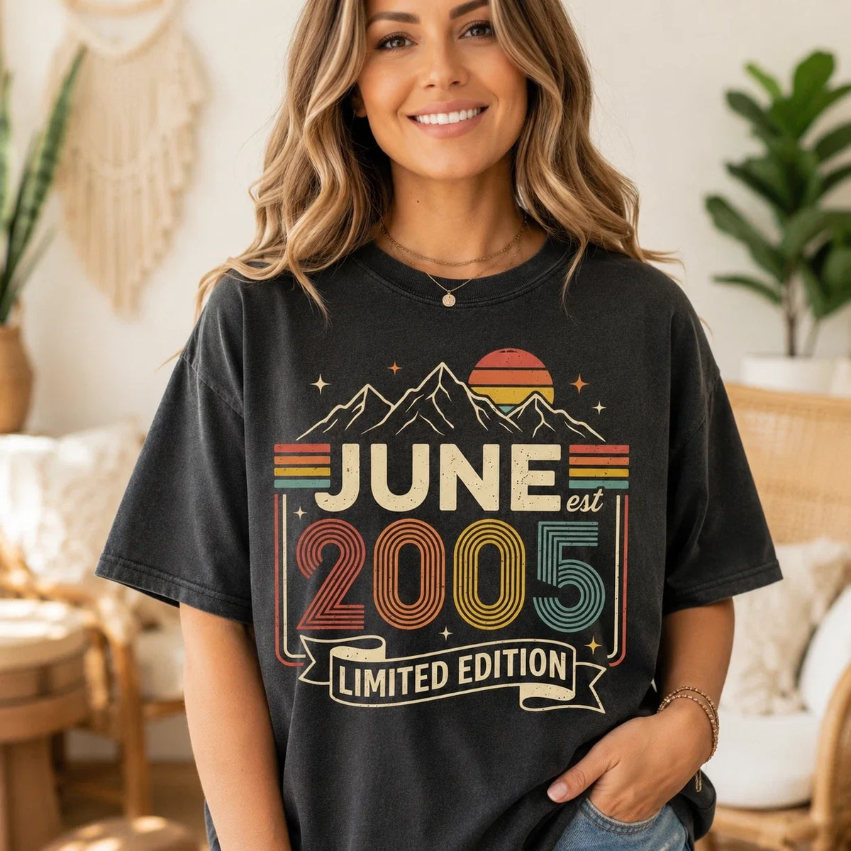June 2005 Limited Edition T Shirt, Retro Birthday Gift Unisex