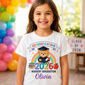 Personalised Nursery Graduation T Shirt, 2026 Kids Gift Unisex