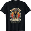 Maligator Shredding Services Belgian Malinois Funny Dog Lover Tee Shirt Gifts Unisex