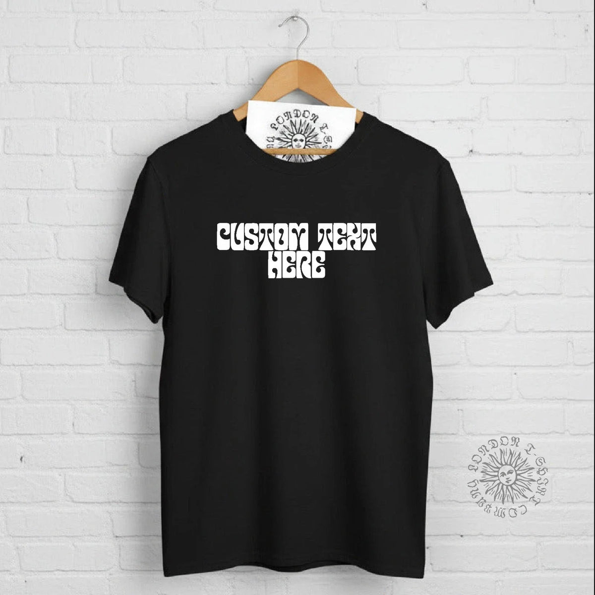 Custom Psychedelic Font - Add Your Text, 60s, Retro, Various Colours Unisex