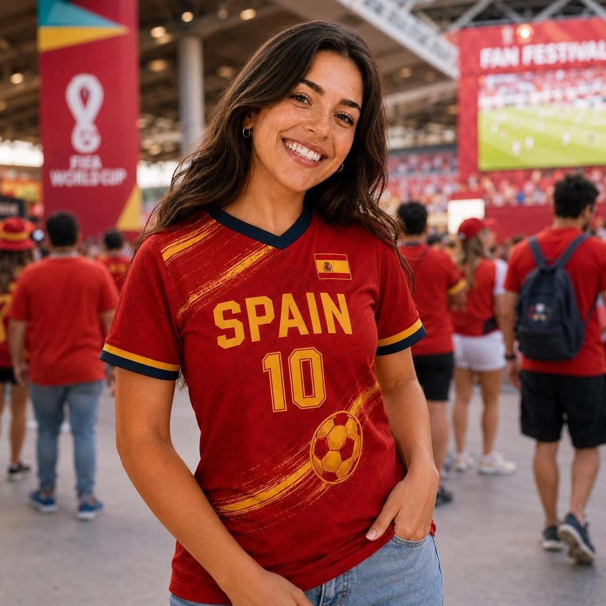 Personalized Spain Matching Football Shirts, Custom Soccer Jersey Shirt, Mother Unisex