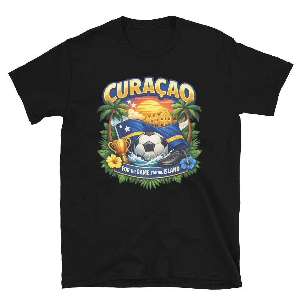 Curaçao Island World Cup Football Fan Blue, Yellow & Red Unisex Unisex