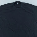 Vintage 90s Blank Black Mens Medium/Large Crewneck Cotton Basic Tee Unisex