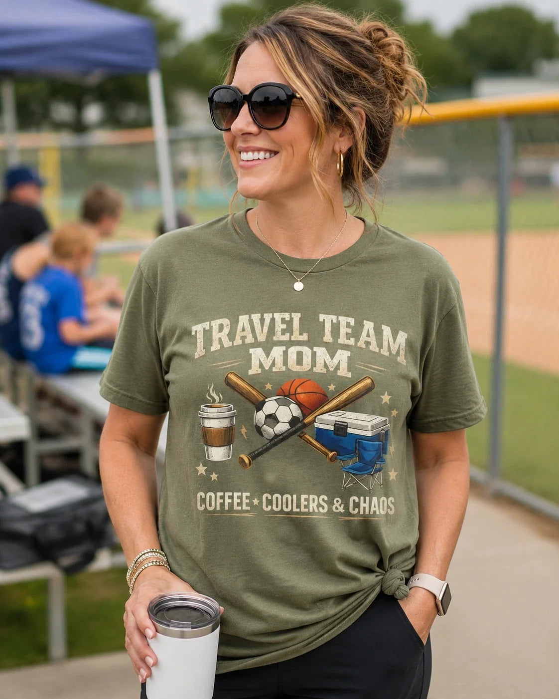 Travel Team Mom | Sports Mom Baseball Basketball Soccer Unisex