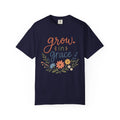 Grow in Grace Floral Design | Inspirational Scripture Tee Unisex