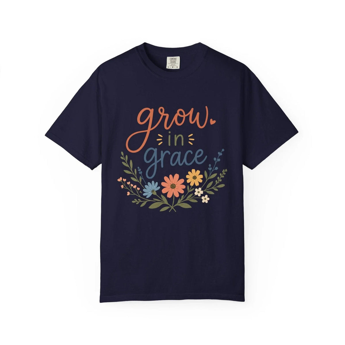 Grow in Grace Floral Design | Inspirational Scripture Tee Unisex