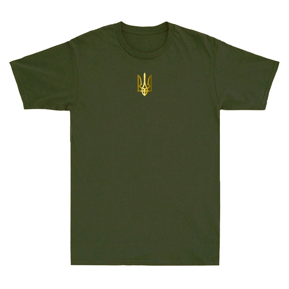 Ukrainian T Shirt, Ukraine Zelensky , Ukraine Golden Trident Logo Unisex