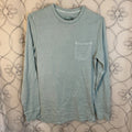 Men's Crewneck Long Sleeve - Goodfellow & Co Light Aqua Blue Size Medium Unisex