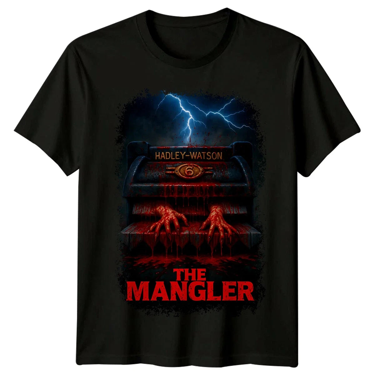 The Mangler (1995) Movie Poster Inspired Retro 80s Tee Unisex